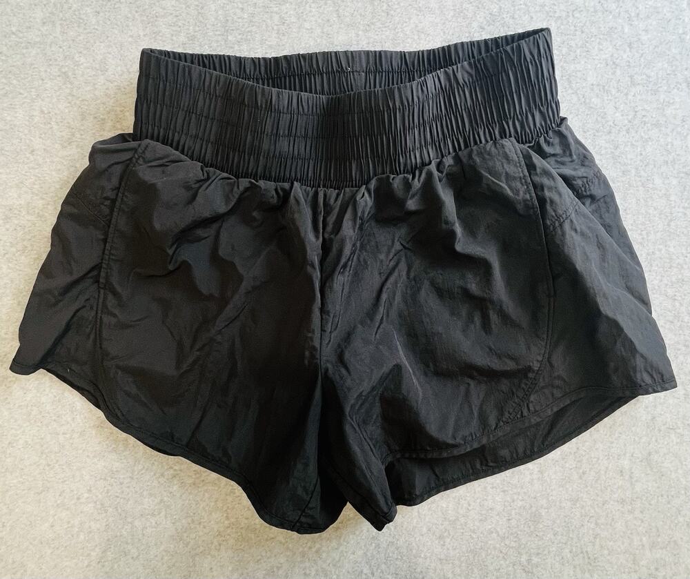 All in Motion Teal Black Running Shorts Youth Size L (10/12) W/Liner